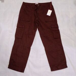 NWT Woolrich Target Straight Leg Cargo Pant Large Brown